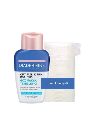 Diadermine Çift Fazlı Göz Makyaj Temizleyici 125 ML + Pamuk