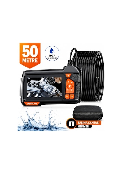 Tr 50 Metre Endoskop Yılan Kamera 1080p Hd