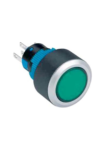 22mm Kalıcı Anh. 1no/1nc 5p Led Voltajı 10v 24v Ve 220v Sarı