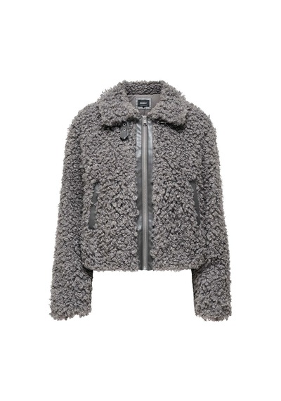Only Onltilda Teddy Kadın Ceket 15373878 Gri
