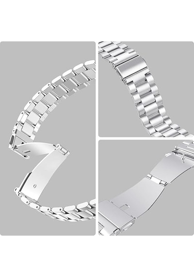 Huawei Watch Gt3 / Gt4 / Gt5 / Gt6 / Gt6 Pro 46mm Uyumlu 22mm Paslanmaz Çelik Akıllı Saat Kordonu