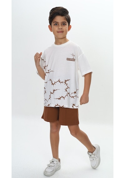 Toontoy Kids Toontoy Erkek Çocuk Göğsü Unstoppable Yazı Baskılı Şortlu Takım Kahverengi Toontoy Kids Toontoy Erkek Çocuk Göğsü Unstoppable Yazı Baskılı Şortlu Takım Kahverengi