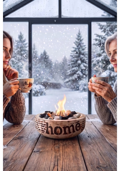 Technow Home-200 Masa Şöminesi Ateş Çukuru 200ml Bioetanol+hazne+söndürme Kapağı