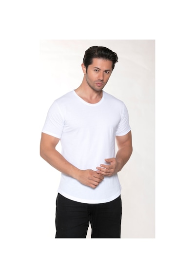 Black Horn Erkek Pis Yaka %100 Pamuk Salaş T-Shirt