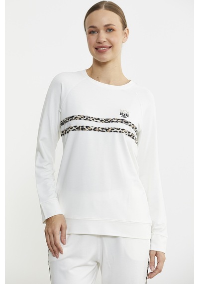 Sementa Leopar Çizgili Jogger Pijama Takım - Kemik Kemik