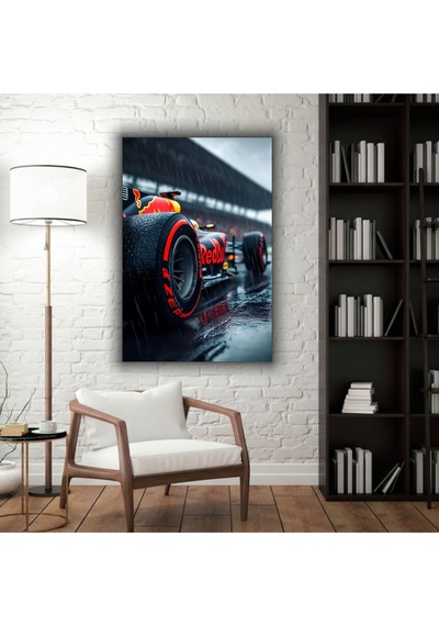 Formula 1 Motors Temalı Dekoratif Cam Tablo -22