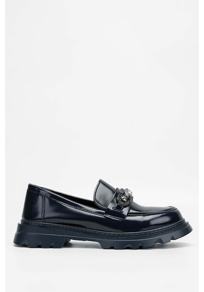 Tamer Tanca Kadın Vegan Lacivert Loafer Ayakkabı 817 2399 Bn Ayk Sk23/24 Lacı Acma Lacivert