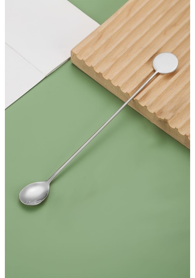 304 Çelik 21 Cm Kokteyl Karıştırma Barmen Latte Kaşığı Cin764by