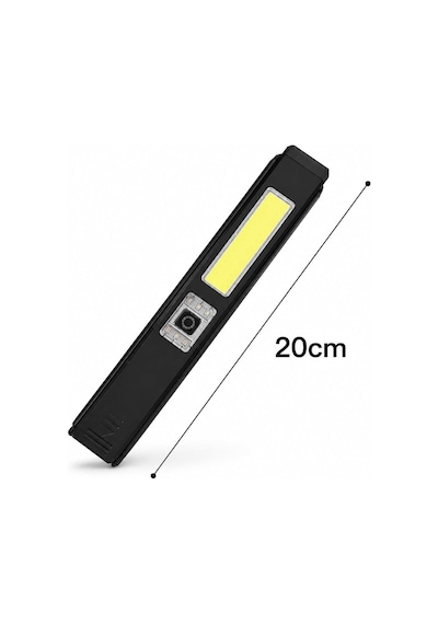 Gold Silver Şarjlı Led Çalışma Lambası, Cob + Xte El Feneri, 180 Ayarlanabilir, Manyetik Tabanlı, Type-c Hızl