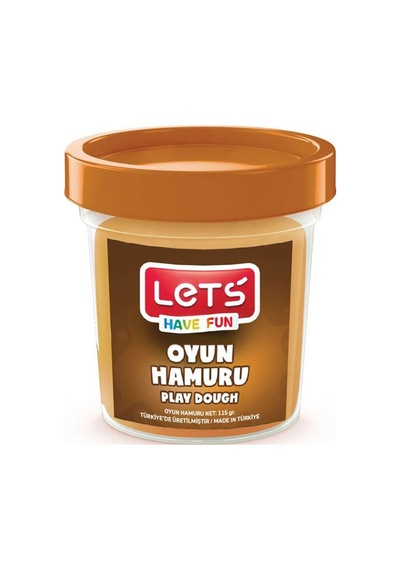 Lets Oyun Hamuru Tek Renk Kahverengi 110 Gr L8440-6 Çok Renkli
