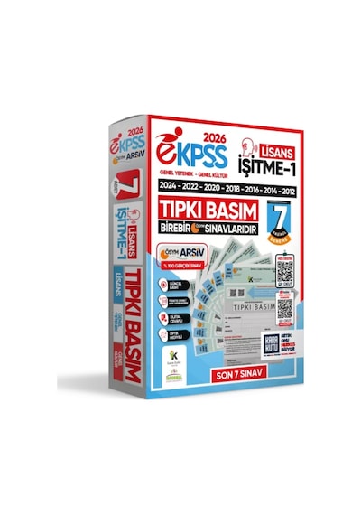 2026 Ekpss Lisans İşitme-1 ÖSYM Çıkmış Soru Tıpkı Basım Soru Kitapçıkları 7li Tg Deneme Paketi