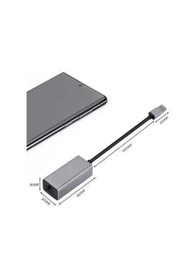 Macbook Pro İçin Windows 7/10/11 İçin Usb 3.0 İla Rj45 Ağ Adaptörü Otomatik Karşılaştırma Yüksek Performanslı Adaptörler