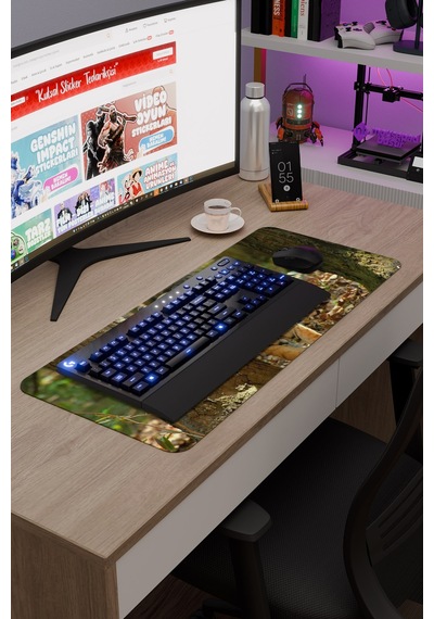 Karadeniz Kaplanı Kaymaz Dikişli Kauçuk Oyuncu Mousepad V3 - 70x30 Xl Gaming Mouse Pad Fare Altlığı