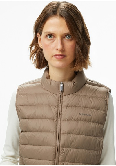 Calvin Klein Ultra Lightweight Down Puffer Kadın Kahverengi Yelekdüzlv044c529g