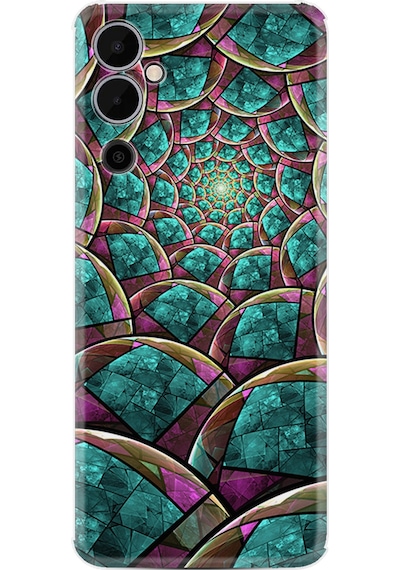 Tecno Pova 4 Pro Kılıf Resimli Desenli Silikon Platinium Series Circles 1828