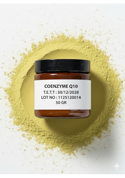 Koenzim Q10 Coq10 Toz Hammadde 50 Gr.