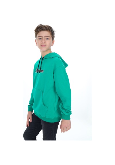 Toontoy Kids Toontoy Erkek Çocuk Oversize Kapüşonlu Hafif Düşük Omuz Baskılı Sweatshirt - 2 İplik Koyu Yeşil Toontoy Kids Toontoy Erkek Çocuk Oversize Kapüşonlu Hafif Düşük Omuz Baskılı Sweatshirt - 2 İplik Koyu Yeşil