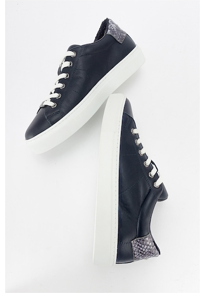 Luvishoes Ayverıe Lacivert Hakiki Deri Kadın Sneakers Lacivert