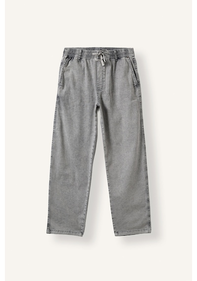 Defacto Beli Lastikli Wide Leg Jean Pantolon H8357ax26aunm18 Gri-nm18