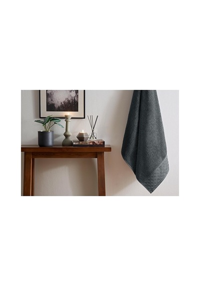 Özdilek Dıagonal Waffle Gri Banyo Havlusu 90 150