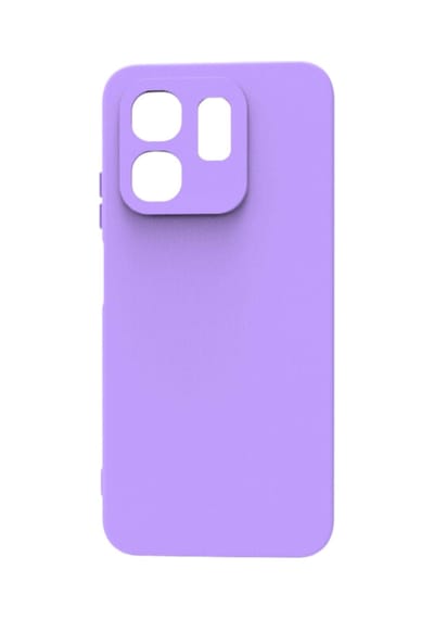 İnfinix Smart 9 Kılıf Kamera Korumalı Silikon Rubber Arka Kapak Lila