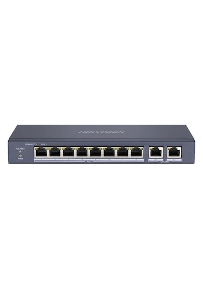 Hikvision Ds-3E0310P-E-M 8 Port 10/100 Mbps 8 Port Poe 60 W Hızlı Ethernet Switch