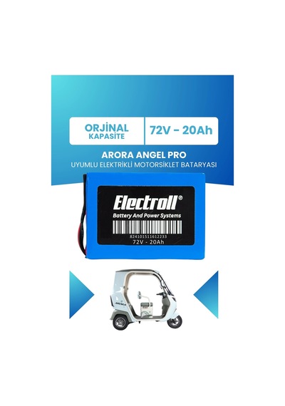 Arora Angel Pro Uyumlu Batarya Lifepo4 72v 20ah