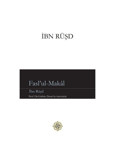 Faslu'l - Makal - İbn Rüşd - İLAV