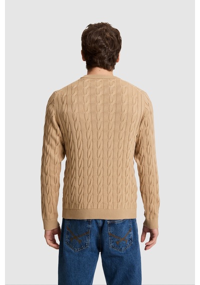 U.S. Polo Assn. Erkek Camel Bisiklet Yaka Regular Fit Örgülü Kazak 50331237-vr015 U.S. Polo Assn. Erkek Camel Bisiklet Yaka Regular Fit Örgülü Kazak 50331237-vr015