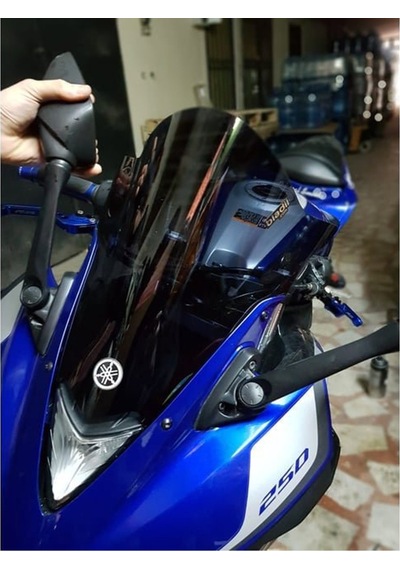 Yamaha Yzf R 25 Ön Siperlik Camı Füme Renk Biadil Marka 2014/2017 Uyumlu Supermoto