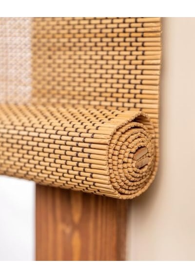 Olympos Ahşap Bambu Stor Perde 120 X 180 Çok Renkli