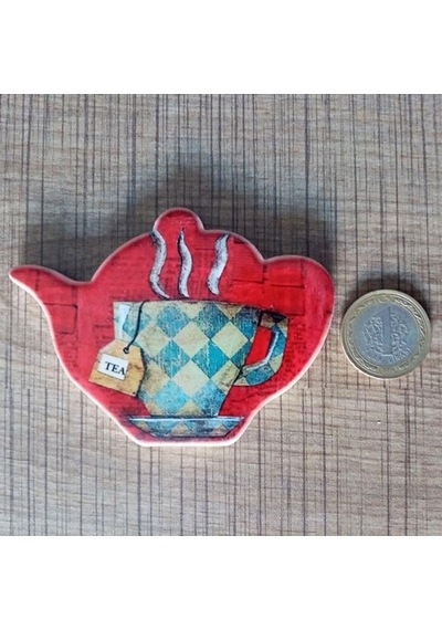Tea Temalı Buzdolabı Magneti
