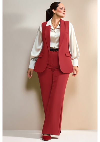 Hanezza Büyük Beden Kadın Siyah Casual -ofis Kombini Şıklık Ve Rahatlık Bir Arada Kırmızı - 4035067 Kırmızı Hanezza Büyük Beden Kadın Siyah Casual -ofis Kombini Şıklık Ve Rahatlık Bir Arada Kırmızı - 4035067 Kırmızı