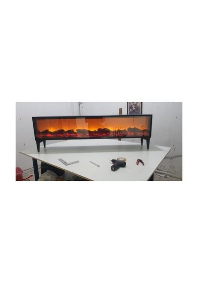Tv Sehpası Full Şömineli 170cm Uzaktan Kumandalı "antrasit Renk" Siyah Siyah Tv Sehpası Full Şömineli 170cm Uzaktan Kumandalı "antrasit Renk" Siyah Siyah