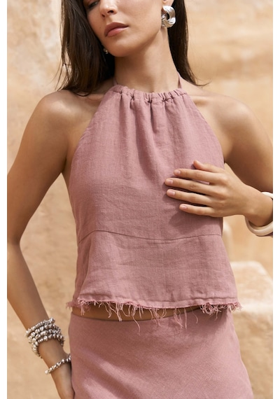 Mai Collection Mai Studios Co. Malmvira Açık Bordo Keten Crop Etek Takım Acık Bordo Mai Collection Mai Studios Co. Malmvira Açık Bordo Keten Crop Etek Takım Acık Bordo