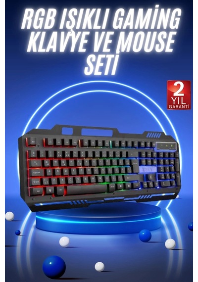 Bay Gaming Oyuncu Klavyesi Led Aydınlatmalı Mekanik Hisli Najmaddin 14615952