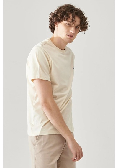 Lee Erkek T Shirt L60UFQ102 EKRU Ekru