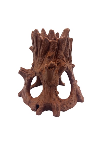 3d Yazıcı Akvaryum Dekoru Yapay Ağaç Kökü Mağara Petg 17x17cm Kp3d10117