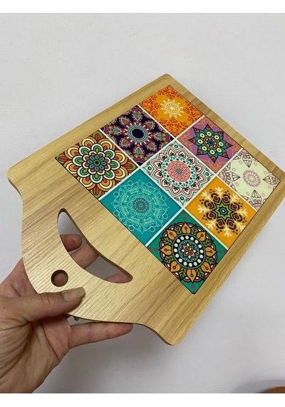 Bambu Desenli Kesme Tahtası