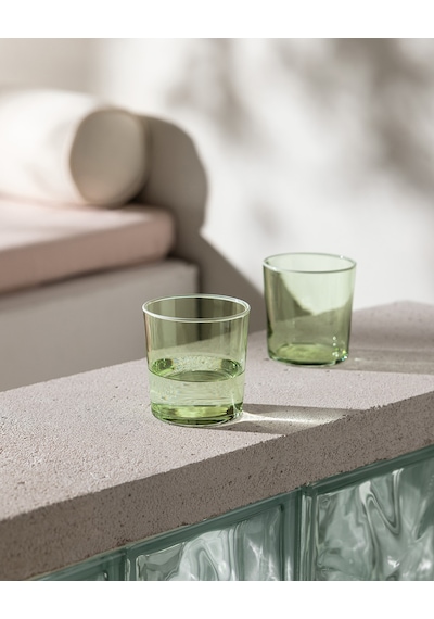 Pierretta-colourful 4'lü Su Bardağı Seti - Soft Yeşil - 380 Ml 8684427334522 Çok Renkli