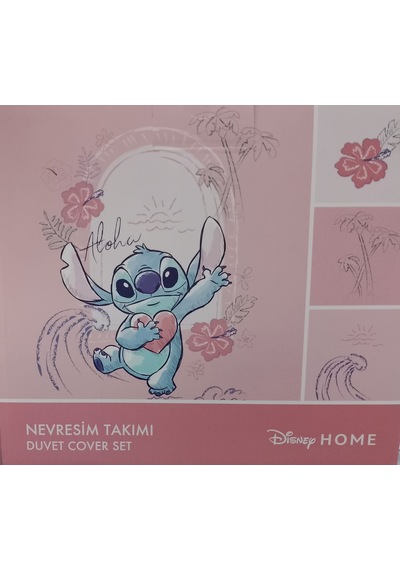 Özdilek Tek Kişilik %100 Pamuk Nevresim Tak. Mint Stitch Aloha