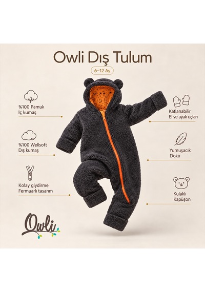 Owli Dış Tulum Antrasit 001