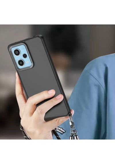 Newface Xiaomi Redmi Note 12 4g Kılıf Elegant Kapak - Siyah Diğer