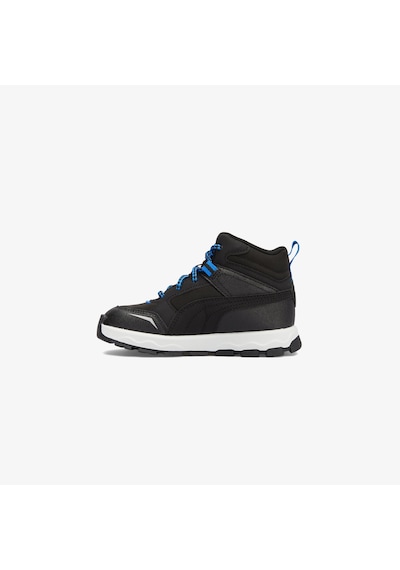 Puma Evolve Trail Çocuk Siyah Spor Ayakkabı Düz 397645 Mavi