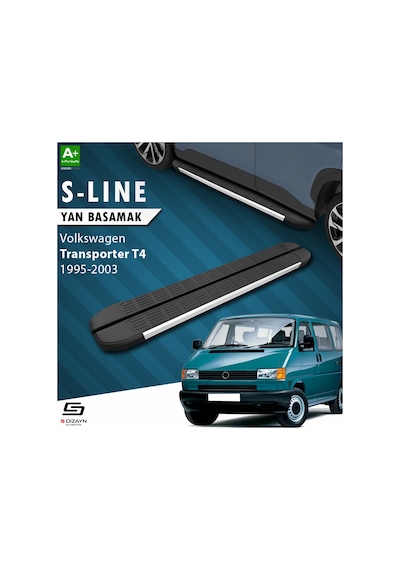 S-Dizayn VW Transporter T4 Uzun Şase S-Line Aluminyum Yan Basamak