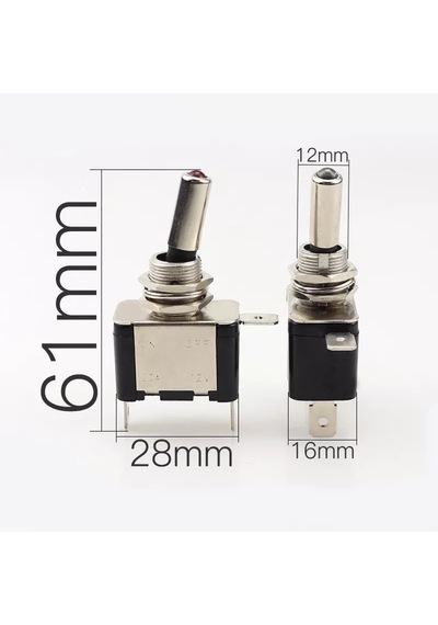 Mr-151a Kırmızı Ledli Toggle Swıtch 12v 20 Amper Anahtar