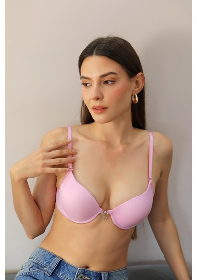 Akbeniz Kadın Destekli Balenli Sütyen 4932 Pembe