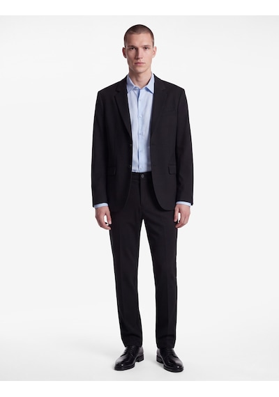 Koton Viskon Cepli Slim Fit Pileli Kumaş Pantolon Siyah 7wam40011hw