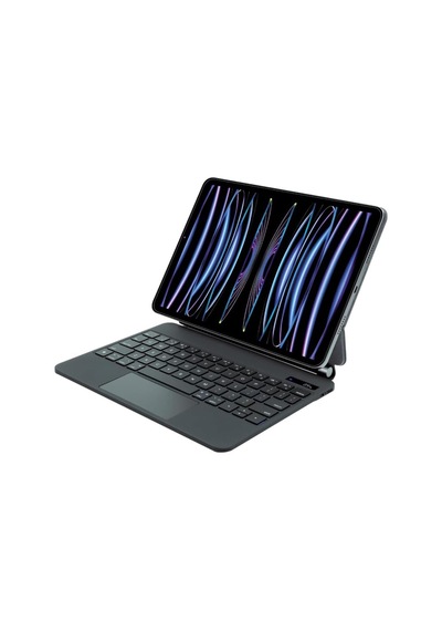 Touchpadli Ve Dijital Ekranlı Şarjlı Türkçe Q Tablet Klavyesi - Apple Uyumlu iPad 10.9 Ve 11 İnç