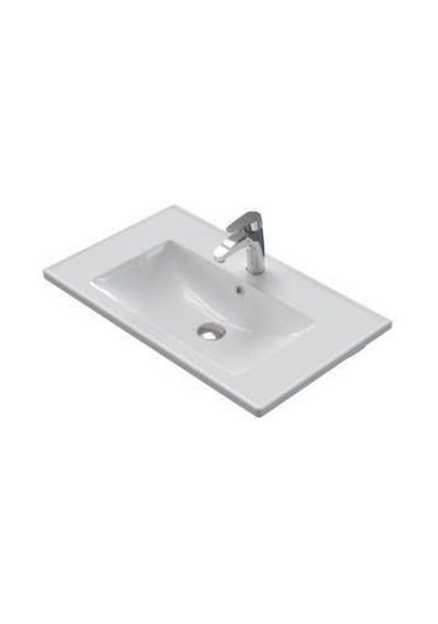 Turkuaz Cerastyle Arte Plus Etajerli Lavabo 75 45 Cm Beyaz
